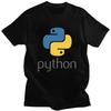 Custom Programmer Python Symbol T Shirt Men Short Sleeve Computer Developer Programming Coder Tee Tops Oversized Tshirts Merch