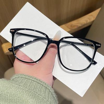 Unisex Korean Style TR90 Square Glasses Frame, RX-Ready
