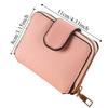 PU Leather Women's Wallet Solid Color Zipper Coin Purse Gift Mini Coin Pocket  Unisex