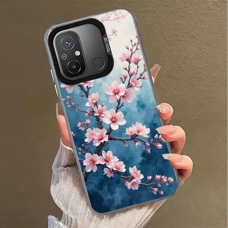 Cherry Blossom Sakura Fashion Shockproof Phone Case for Xiaomi Poco X7 X6 X5 X3 Pro F7 Ultra M8 Redmi 15C 15 14C 13C 12C 10C 13