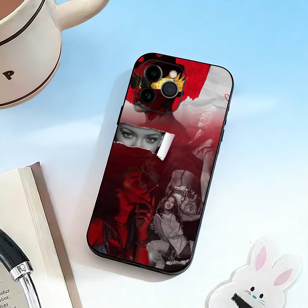 Singer-R-Rihanna Phone Case Silicone Soft For IPhone 17 16 15 14 13 12 11 X XR Plus Pro Max Plus