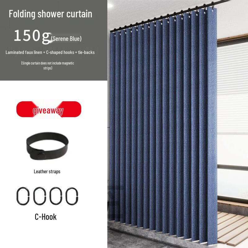Handun Foldable Shower Curtain