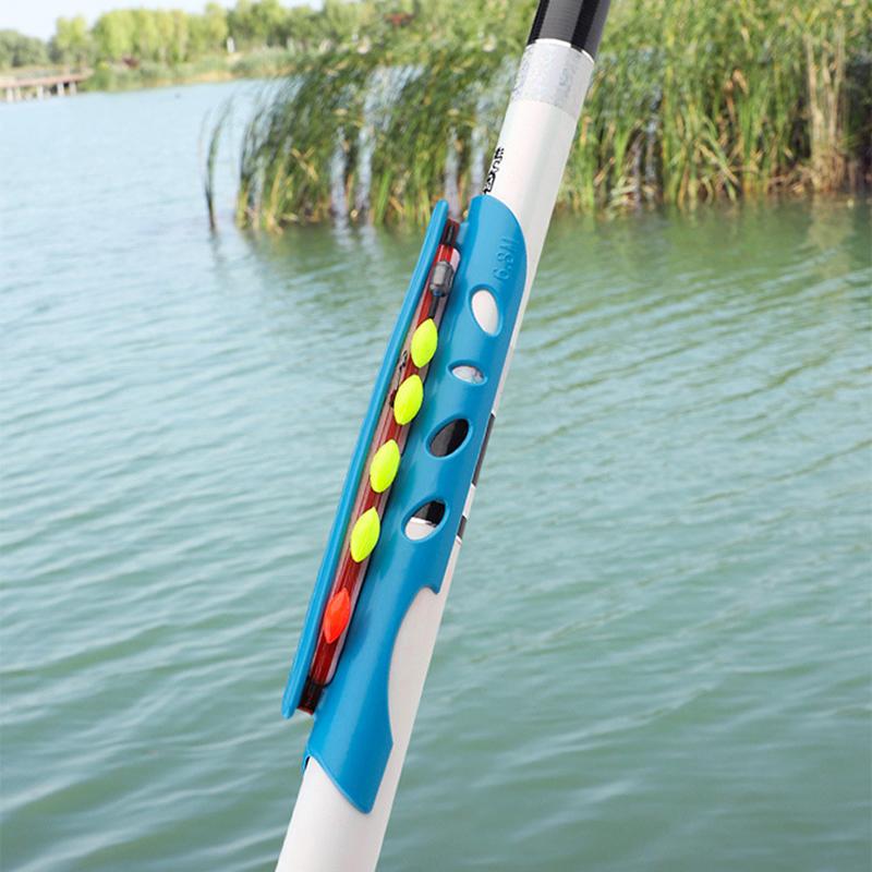 5Pcs Random Color Fishing Coiling Card Winding Wrapped Wire Board Line Container Fishing Rod Clips