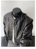 Men's Retro Cracked Leather Motorcycle Jacket - Autumn/Winter Trend