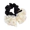 Lace Bow Korean Style Scrunchie: Cute & Fashionable Elastic Hair Tie