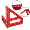 45/90 Degree Aluminum Miters Triangle Ruler Scribers High Precisions Layout Multipurpose Measuring Tool for Engineers