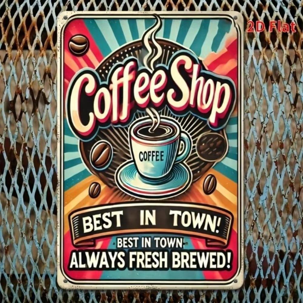 Retro Metal Tin Sign 20x30cm for Home Living Room Balcony Wall Decor