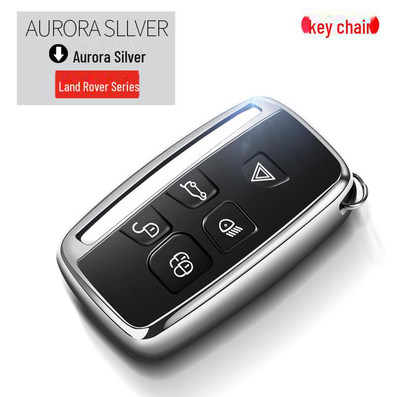 

Чехол для ключа из гальванического ТПУ для Land Rover: Модели Range Rover, Discovery 4, Evoque и Jaguar Single Shell