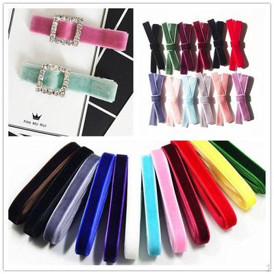 12 cores 1 jarda fitas de veludo de luxo para acessórios de laço feminino faça você mesmo de Natal 10 mm/25 mm - 9 mm