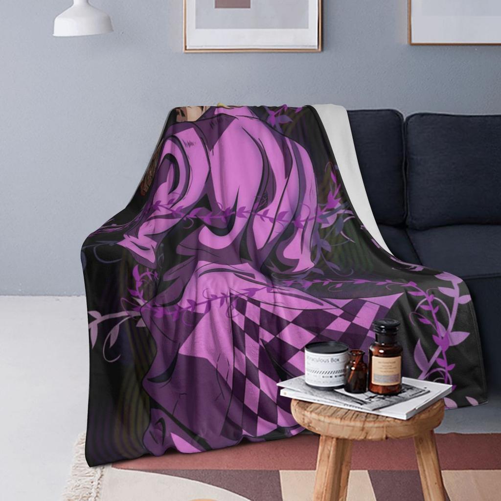 Anime JOJO HD ART  Blankets Soft Warm Flannel Throw Blanket Bedspread for Bed Living room Picnic Travel Home Sofa