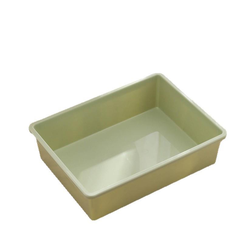 Small Anti-Splash Semi-Enclosed Cat Litter Box with Litter - Square Cat Toilet and Cleaning Pan