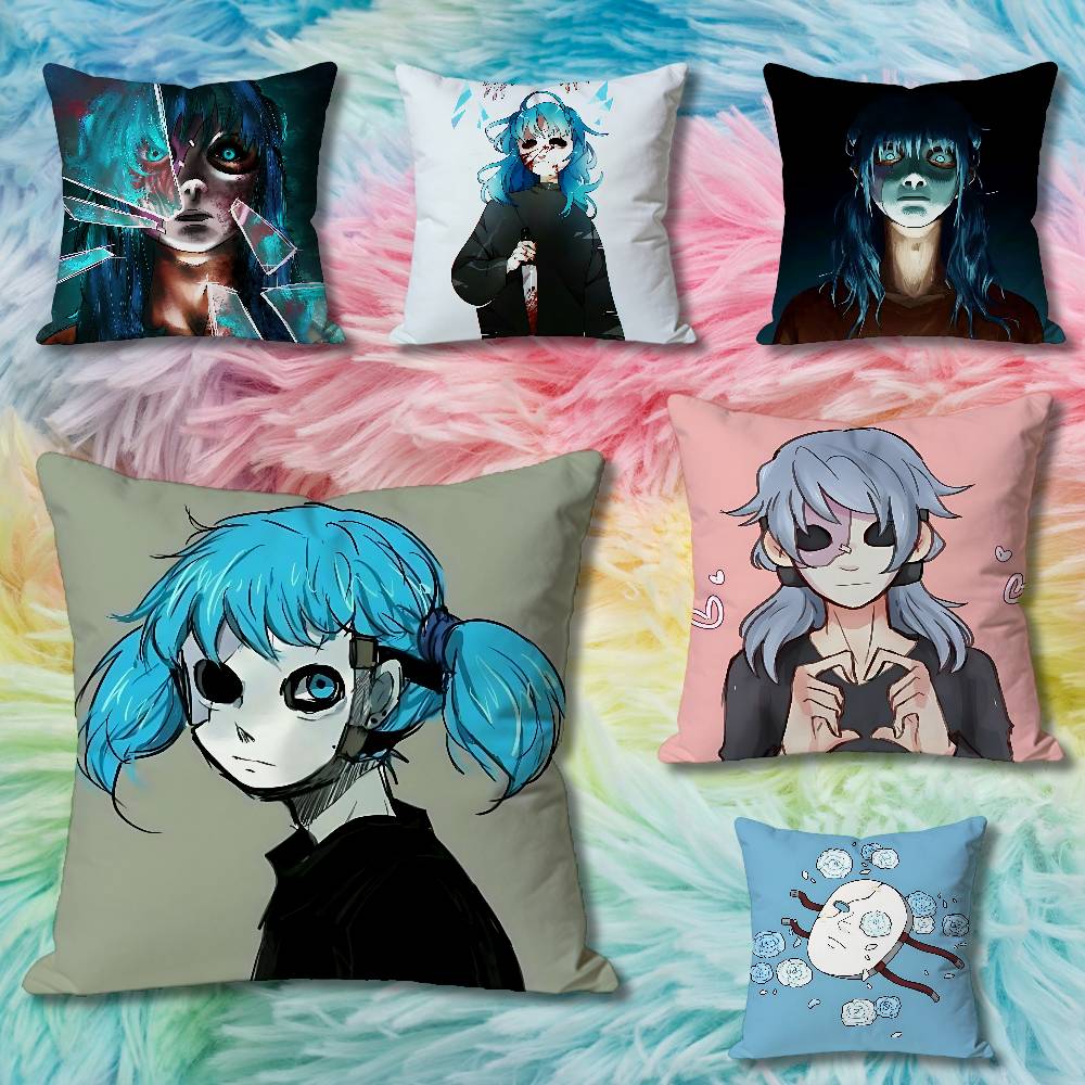 Game SSallys FFace Anime Celebrity Merchandise AllMatch Printed Pillow Case Sofa Car Office Room Decoration Protector