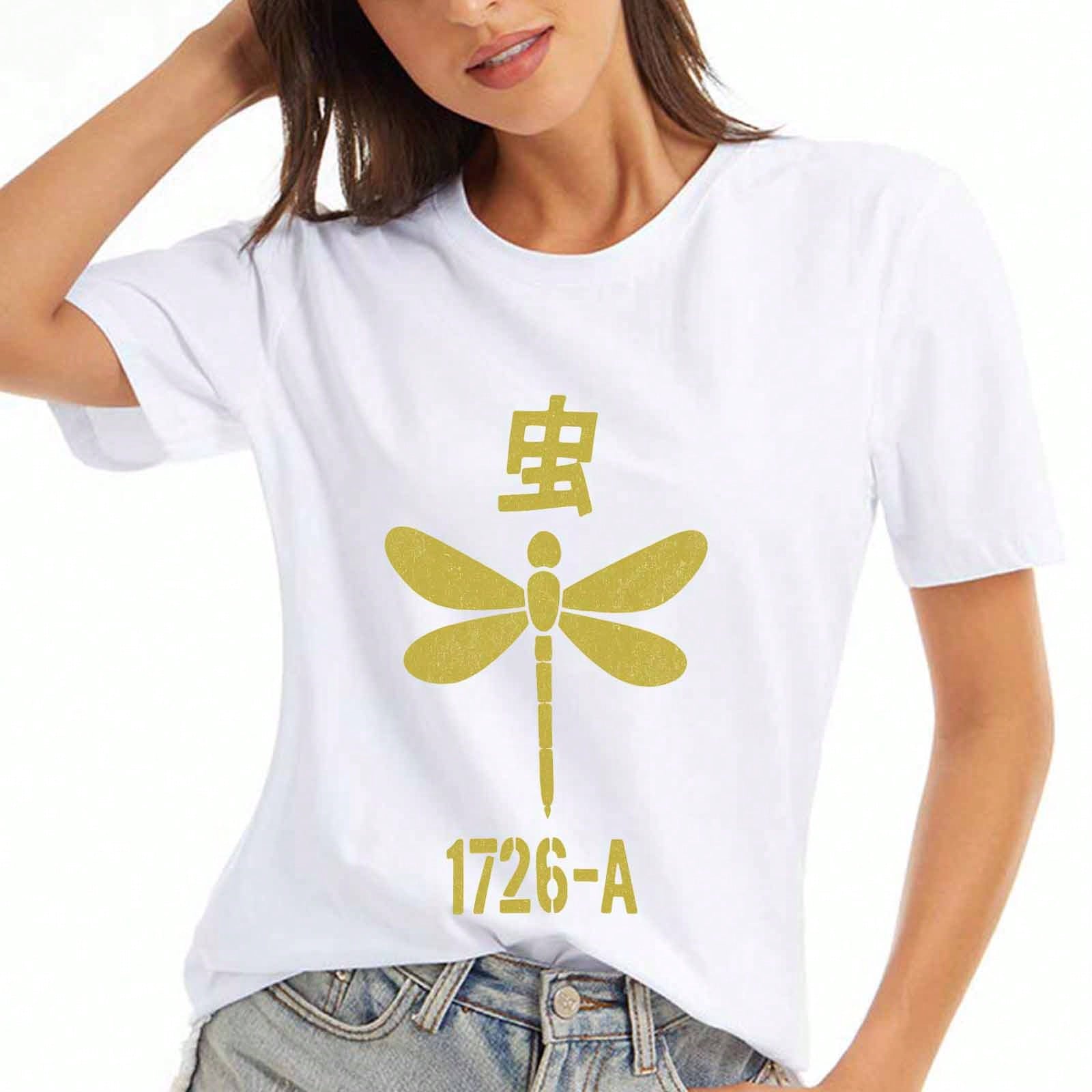 Dragon Head Ladies Cotton T Shirt, Pure Cotton Premium Print,Durable,Casual And Stylish, Red Dragon Head Graphic Tee,Traditional Chinese Dragon Patter S разноцветный