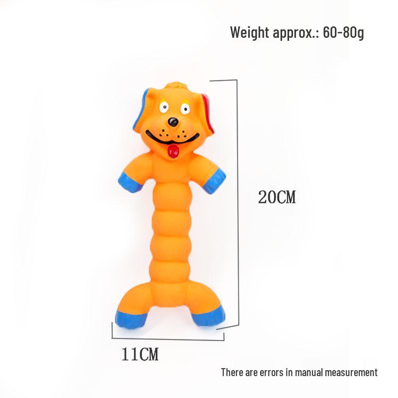 Durable Latex Squeaky Dog Toy for Teething, Stress Relief, and Interactive Training