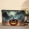 Halloween Themed Pencil Case Storage Bag Large Capacity Cosmetic with Pumpkin Smooth Zipper