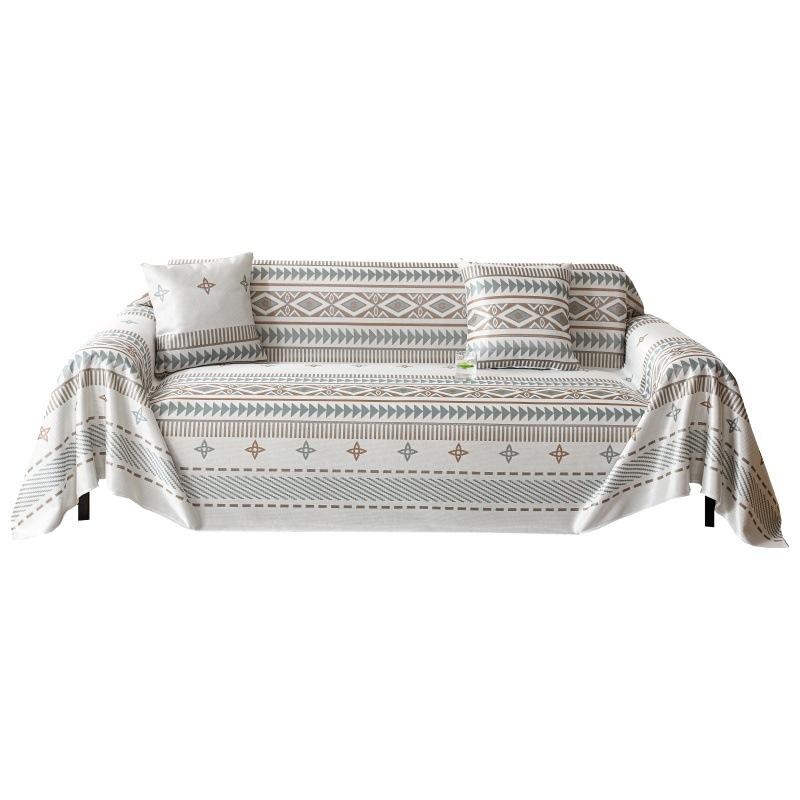 Summer Cool Ice Silk Sias Sofa Towel Full Covered Anti-Slip Sofa Slipcover Living Room One Piece Sofa Blanket