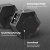 2x15KG Rubber Hex Dumbbell Portable Hand Weights Dumbbell Home Gym