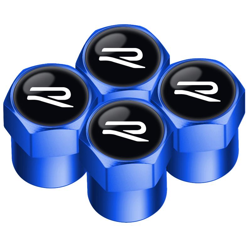For VOLKSWAGEN VW 4pcs Auto Emblem Cap  New R Logo Case For VW Volkswagen Golf 8 MK8 Accessories