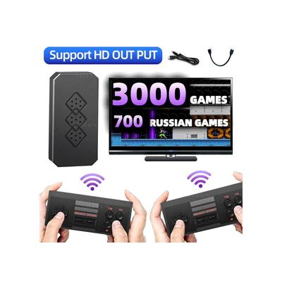 8 Bit HD Game Stick Console with Built-In Games and 2 Wireless Controllers