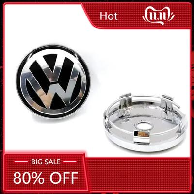2026 Heiß Für VOLKSWAGEN VW 60mm 4 Stück Für Volkswagen Golf Passat Beetle CC Bora Polo Touareg Tiguan VW Radnabenkappe Auto Radnabe
