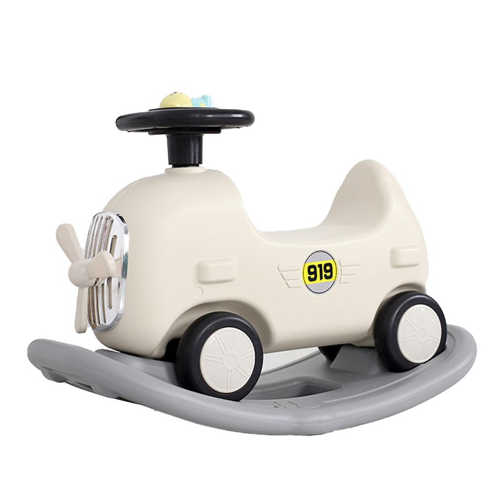 Baby Rocking Horse Toy 2 In 1 Safe Stable Ergonomic Kid Ride On Toy with Pedal for Children Baby