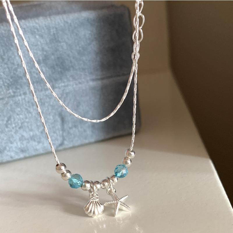 Korean Style Starfish Shell Necklace Women Elegant Ocean Choker
