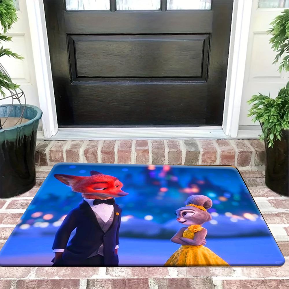 

[Authorized] 1pc Polyester Doormats Stitch Welcome Outdoor Rugs, And Anti Slip Floor Mat, Living Room Bedroom Carpet, Kitchen 40cm x 60cm