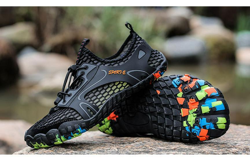 Unisex Breathable Lightweight Water Shoes for Outdoor Wading Fitness, Non-Slip Shock Absorption