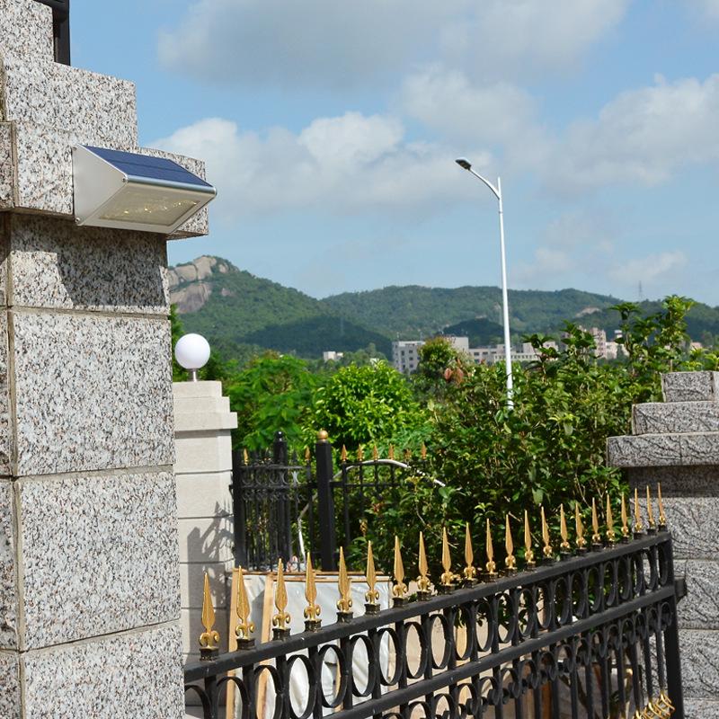 48-LED Solar Street Light with Aluminum Alloy & Intelligent Light Sensor for Courtyards