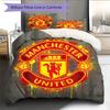 Man Utd Sängkläder Täcke Set Örngott Kuddfodral Heminredning Födelsedagspresent (1 * påslakan + 2 * örngott, utan kärna)