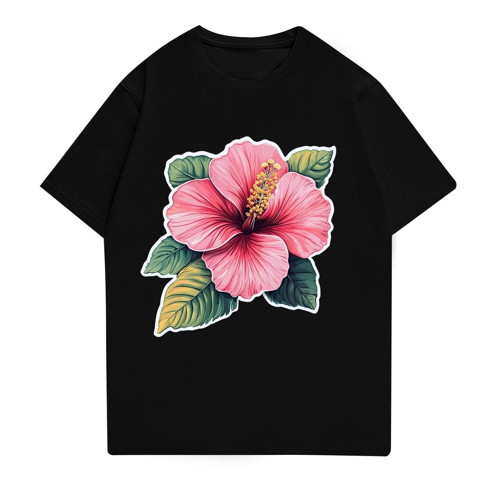 

Мужская рубашка с воротником-стойкой и коротким рукавом, свободная рубашка для отдыха и отдыха, мужская S чёрный