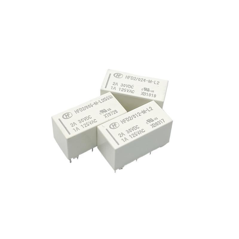HFD2 Magnetic Latching Signal Relay, Sensitive Type, 3A, Models 003-S-L2 and 012-S-L2-D