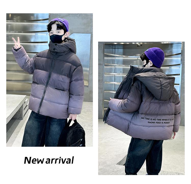 Boys' Winter 2025 Cotton-Padded Jacket - Thickened Down Coat for Kids