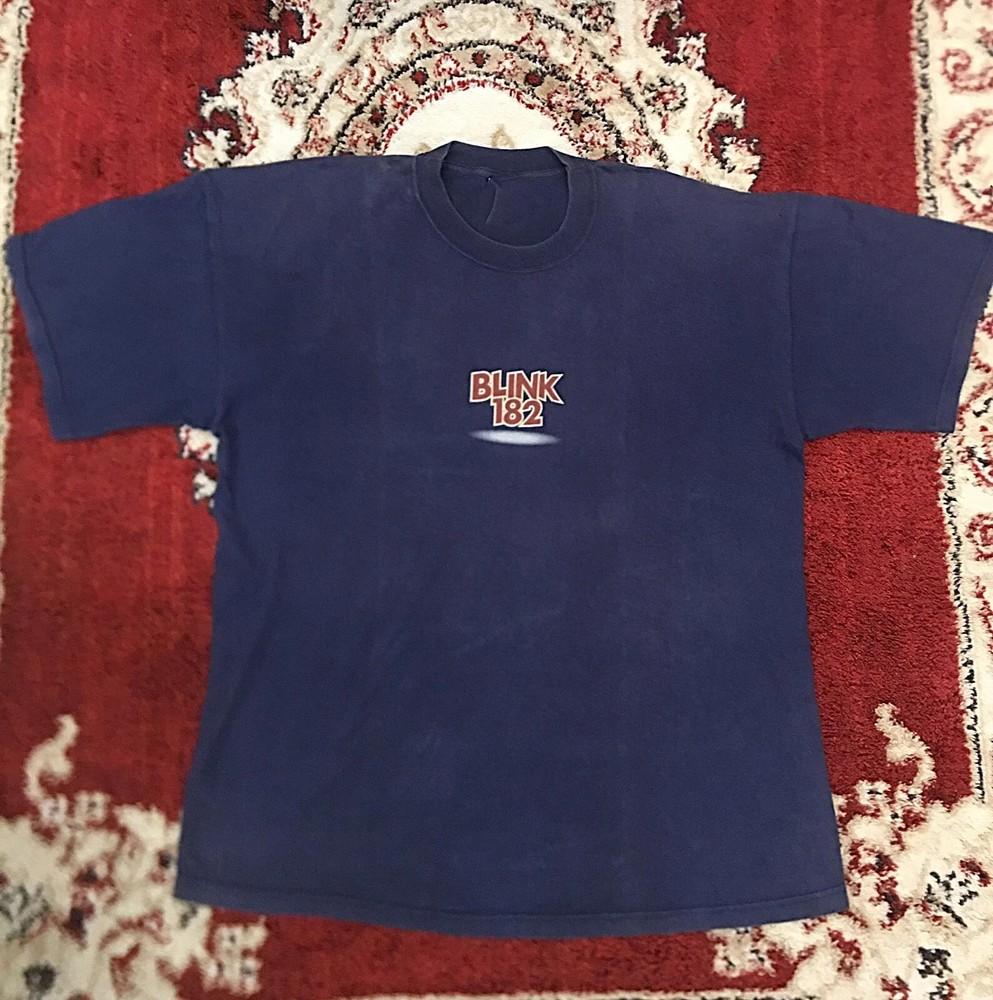 Vintage 90s Blink-182 Rabbit Blue T-Shirt Green Day Unisex T-Shirt S