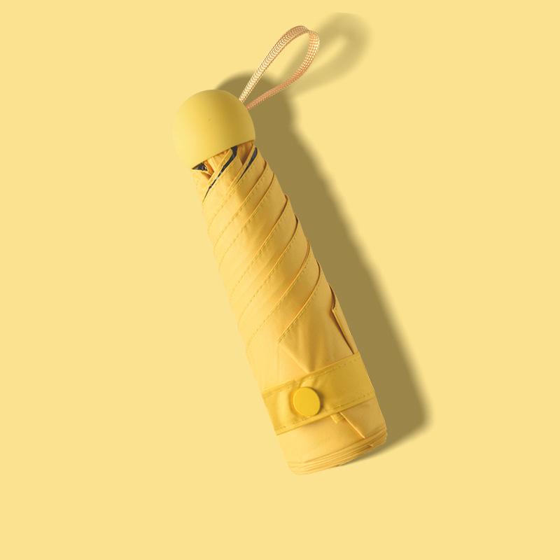 "Compact Ultralight 5-Fold UV Protection Mini Capsule Umbrella"