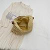 2025 Summer Straw Knitting Bag Hollow Out Tote Bag Solid Beach Shoulder Bag Holiday Travel Handbag Boho Shoulder Purse for Women
