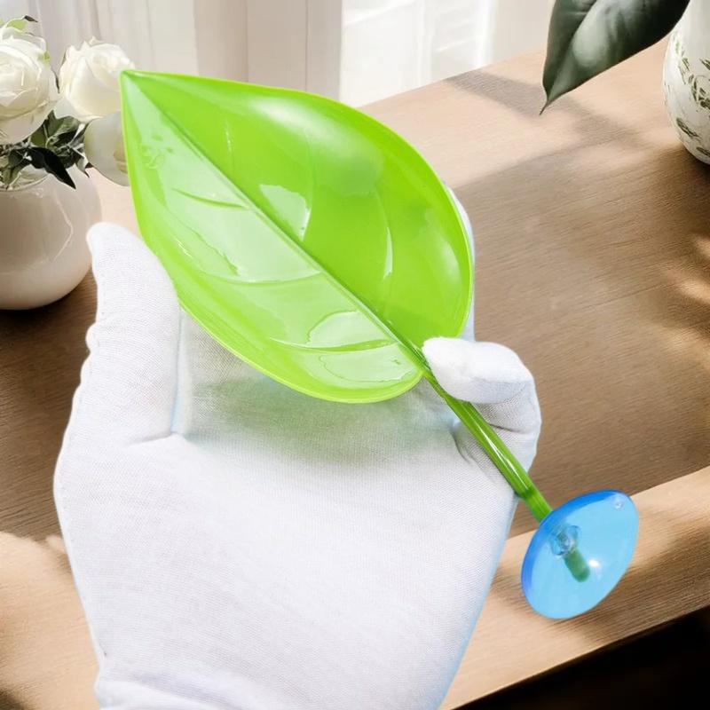 1/3 Pcs Terrarium Decor with Suction Cup; Simulated Leaves for Gecko and Frog Habitats;