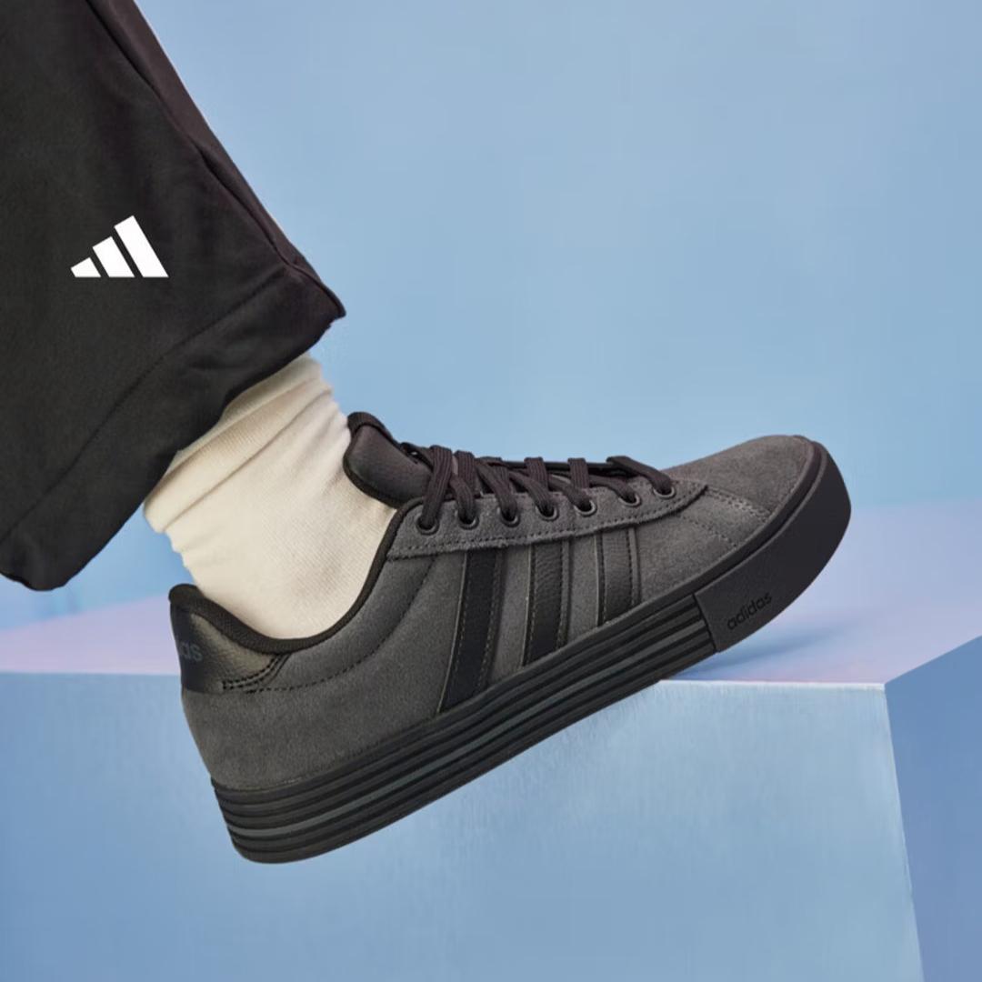 Adidas DAILY 4.0 Винтажные Универсальные Повседневные Кеды Мужские и Женские - Adidas JI4355 36 чёрный