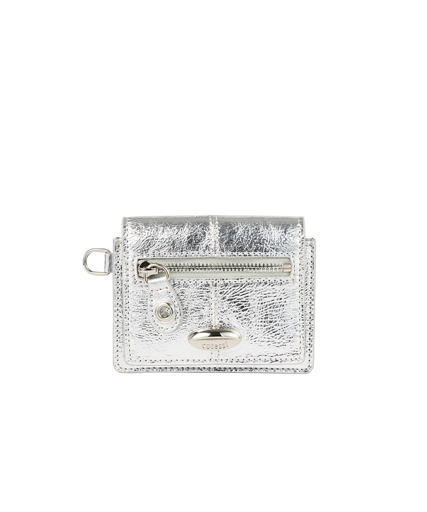 Cotessi Triple Card Wallet, Silver