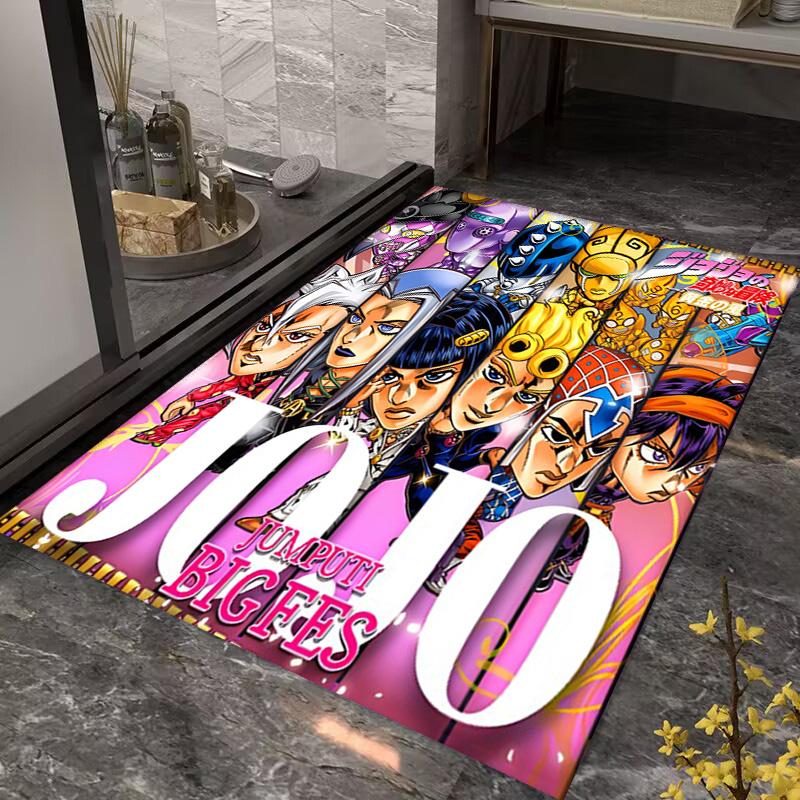 JoJo's Bizarre Adventure: Epic Characters Vibrant Art carpet Living room and bedroom mats printing Christmas gifts Fashion Art