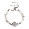 Moonstone Cross Hip Hop Spliced Bracelet Necklace 052 - Light Luxury, Versatile Style for Spicy Girls