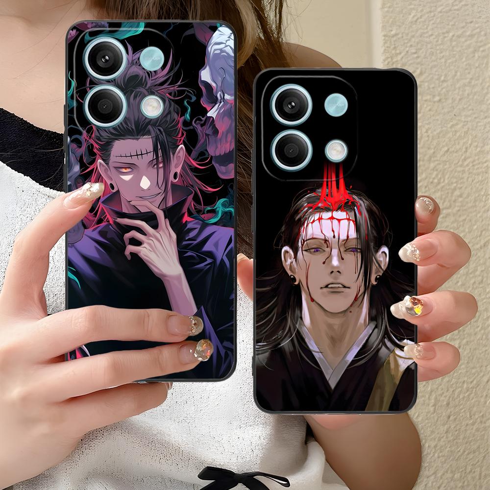 Jujutsu Kaisen Geto Suguru Phone Case for Xiaomi Redmi Note 14 13 12 11 S Pro Plus 4G 5G Colorful Printing Cover Luxury Pretty