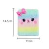 Cartoon Plush Spiral Notebook with Sewing Binding 50 Sheets 80GSM Paper Cute Girl Embroidery Custom Logo Student Gift Diary