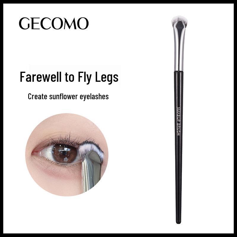 

GECOMO Curved Mascara Brush for Upper & Lower Lashes, Flat Fan Shape for Curling Lash & Brow Makeup.