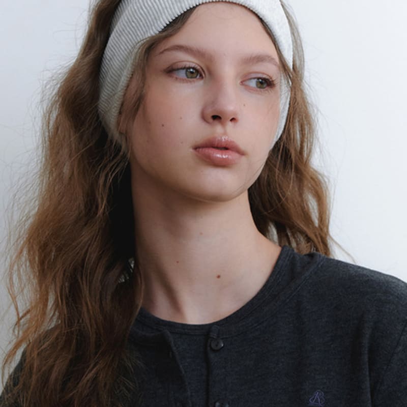 KINDABABY natural back point band - melange gray