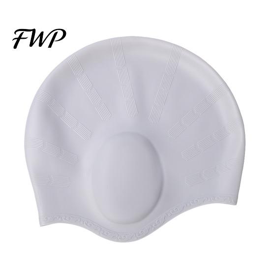 Comfortable Swim Cap Adults Silicone Swimming Cap, Waterproof Non-slip Elastic Pool Hat, Men Solid Color Women Ear Protection Bathing for Short