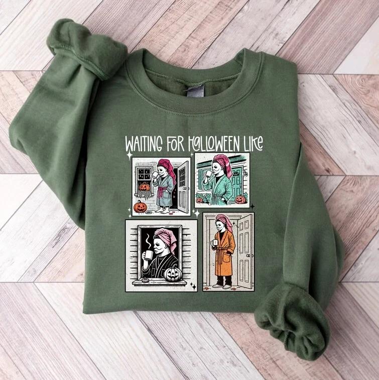Waiting For Halloween Like Horror Character Michael Myers Shirt, Scary Movie Tee 3XL