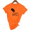 Mama Bird Print Mom Life T Shirt Round Neck Summer Aesthetic Vintage Tops Tumblr Female Clothes