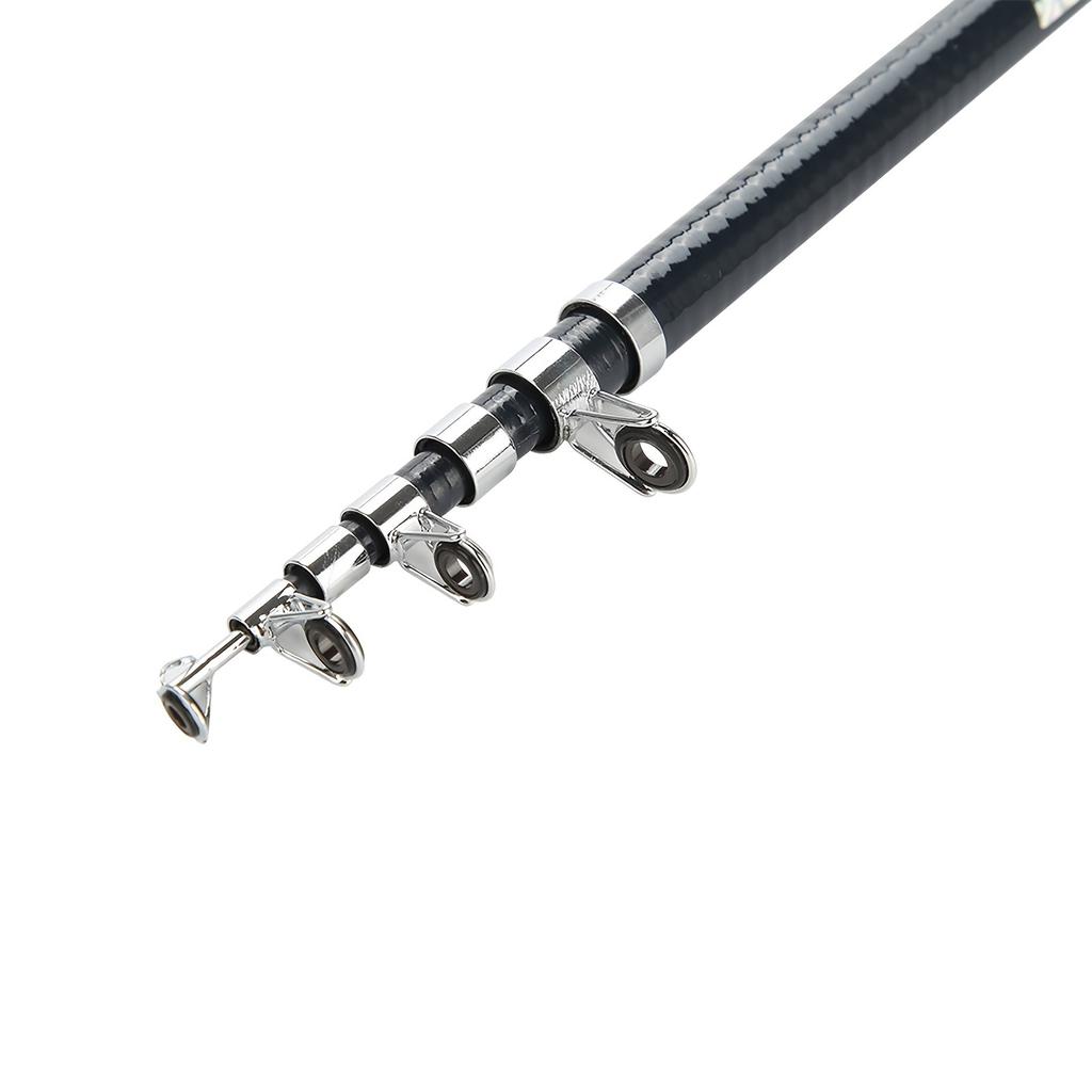 Ultralichte, opvouwbare vishengel van roestvrij staal met geïntegreerde molen - Compact en duurzaam vistuig voor zoet- en zoutwatervissen