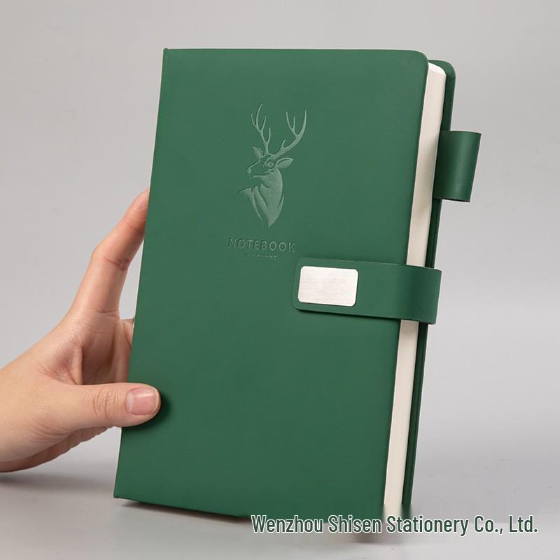 A5 Business Schnallen Notizbuch Set: Benutzerdefinierter Verdickter Notizblock mit Geschenkbox für Büromeetings